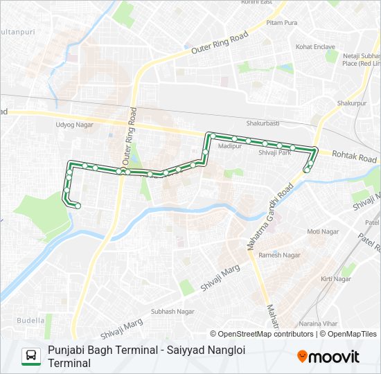 233STL Bus Line Map