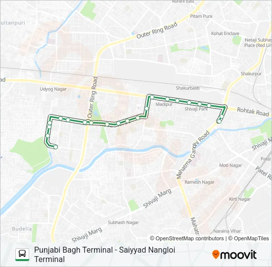 233STL Bus Line Map