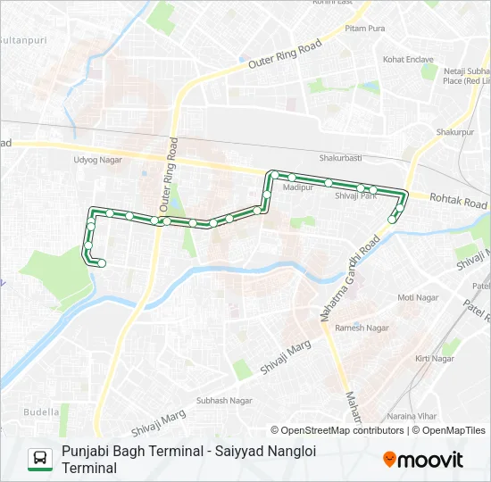 233STL Bus Line Map
