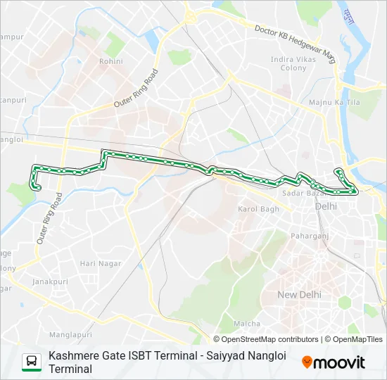 233STL Bus Line Map
