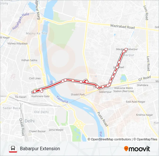 218 Bus Line Map