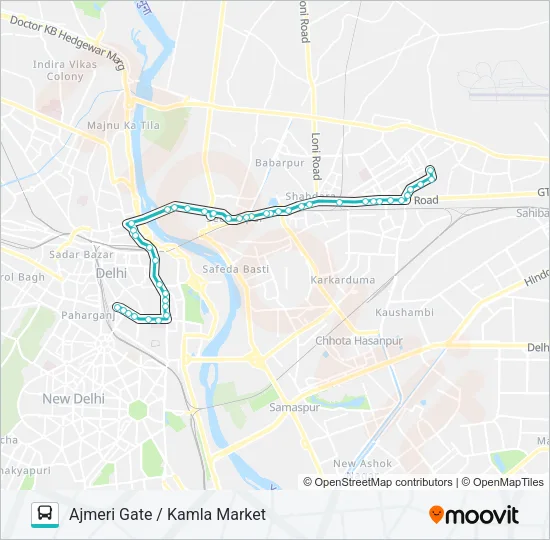 214 Bus Line Map
