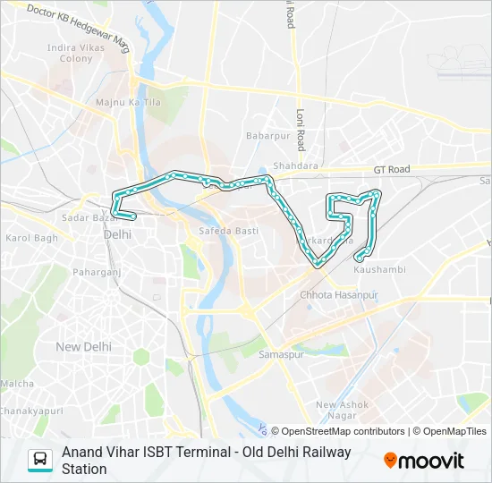 202A Bus Line Map