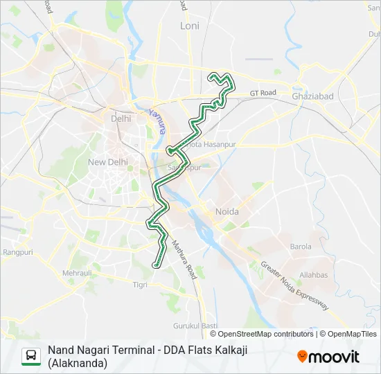 243 Bus Line Map