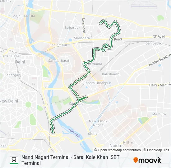243 Bus Line Map