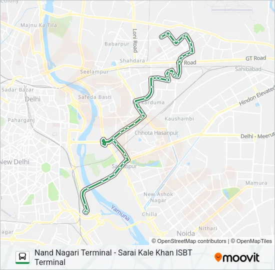 243 Bus Line Map