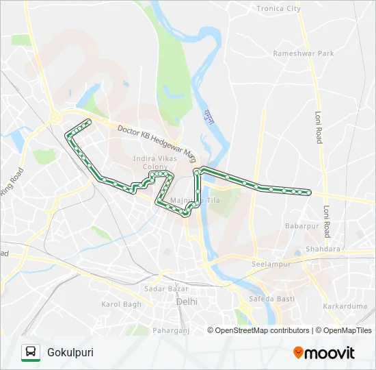 333 Bus Line Map