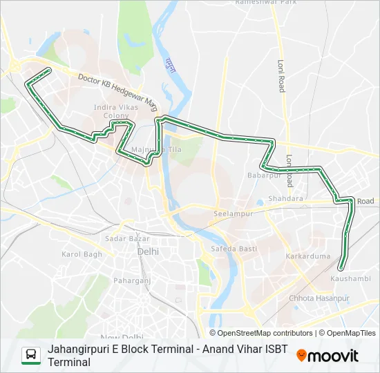 333 Bus Line Map