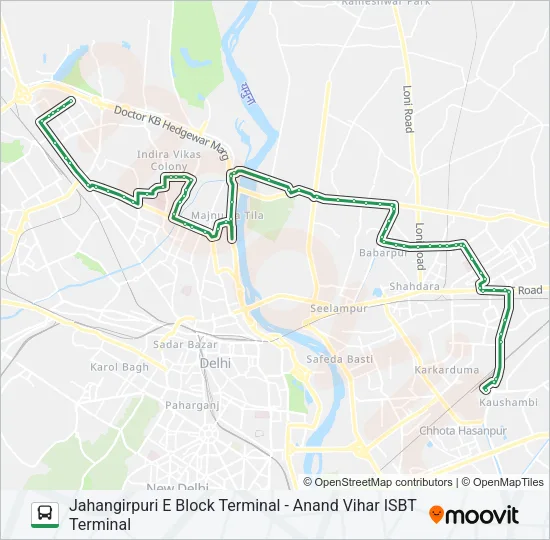 333 Bus Line Map