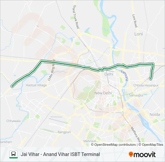 236A Bus Line Map