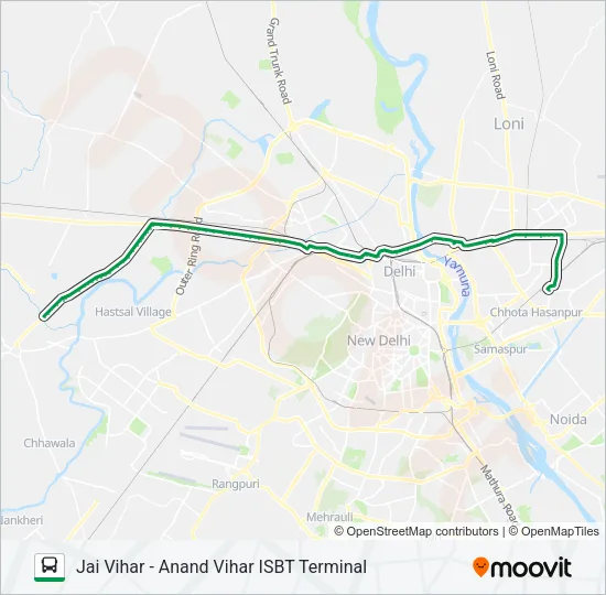 236A Bus Line Map