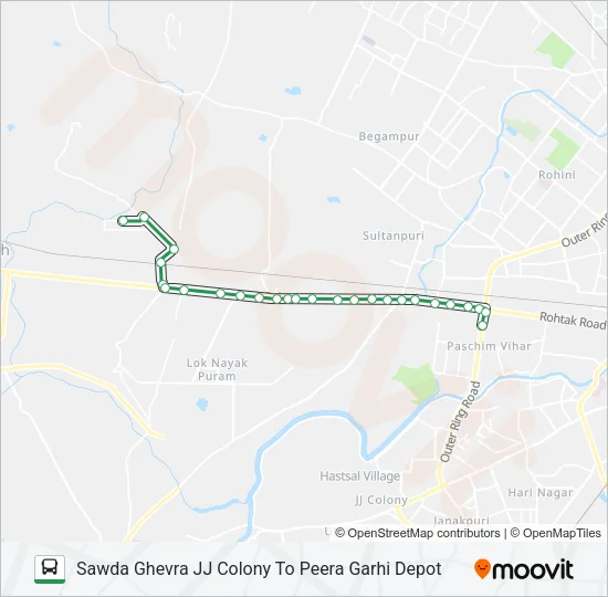 236EXT Bus Line Map
