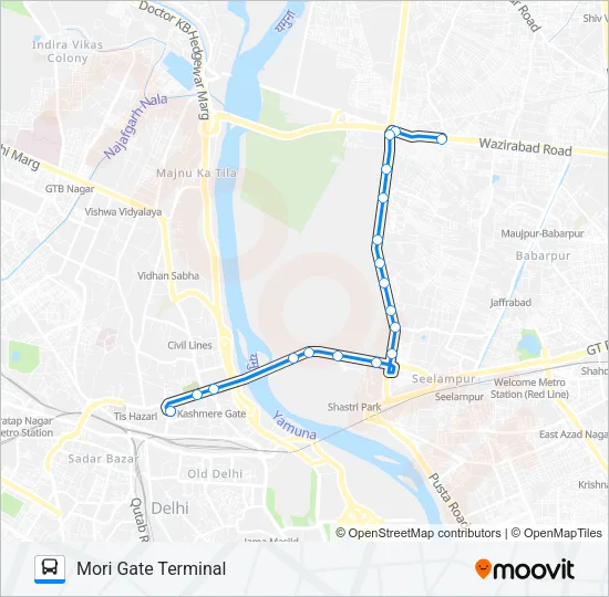 253 Bus Line Map