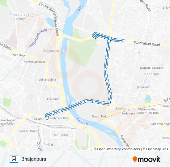 253 Bus Line Map