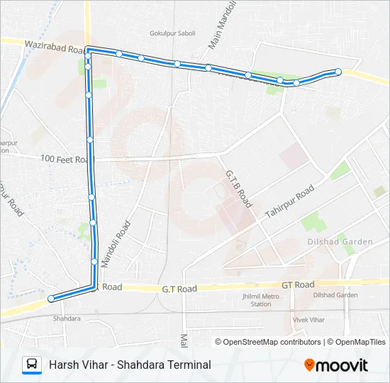 273 Bus Line Map
