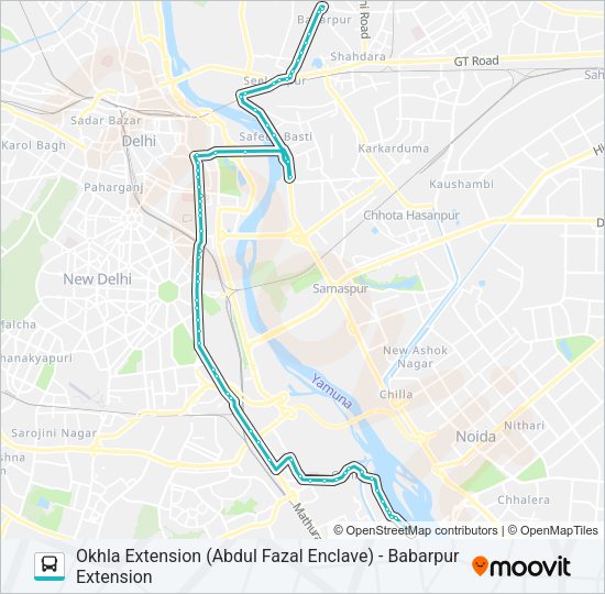274 Bus Line Map