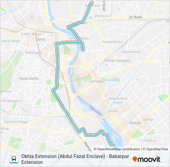 274 Bus Line Map