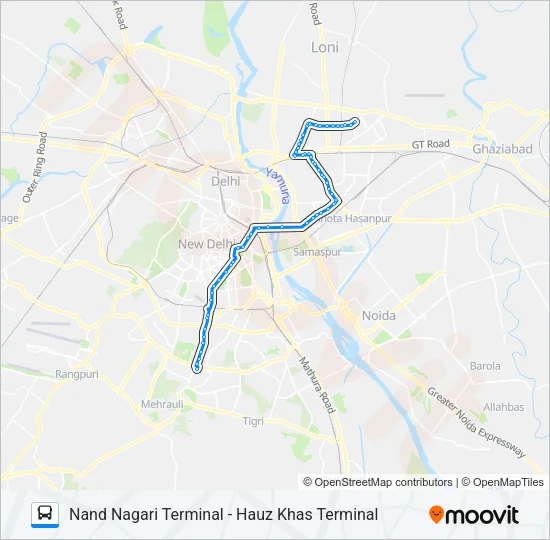 335 Bus Line Map