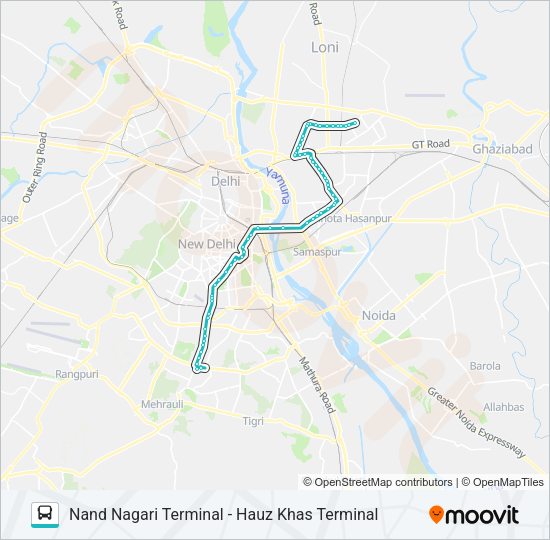 335 Bus Line Map