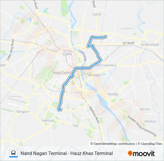 335 Bus Line Map