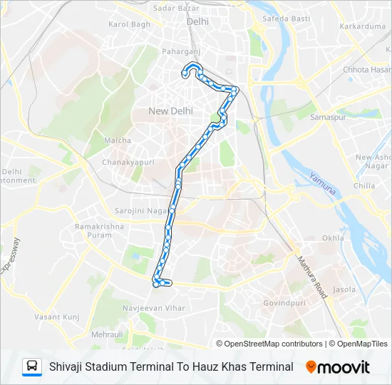 335 Bus Line Map