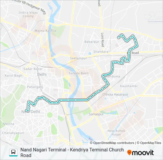 340 Bus Line Map