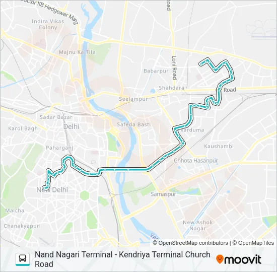 340 Bus Line Map