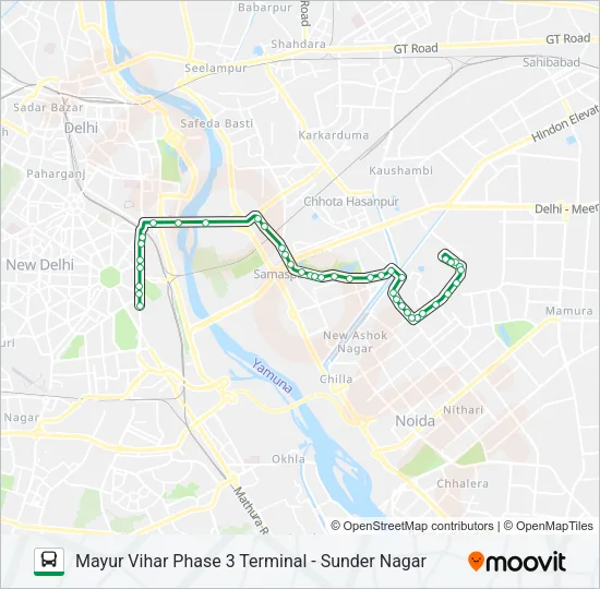356 Bus Line Map