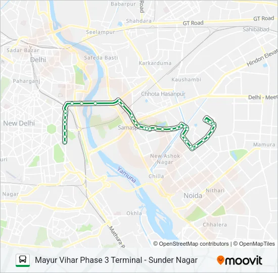 356 Bus Line Map