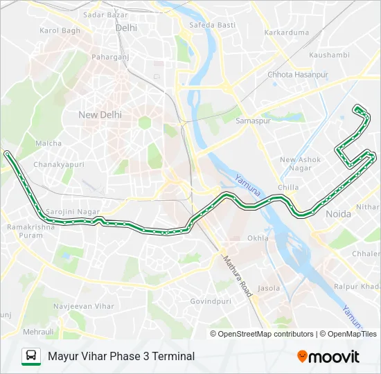 398 Bus Line Map