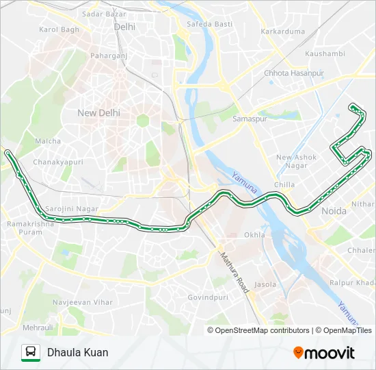 398 Bus Line Map
