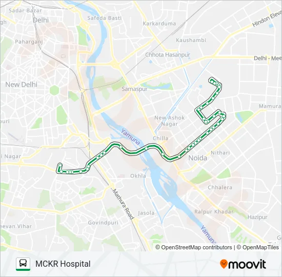 398 Bus Line Map