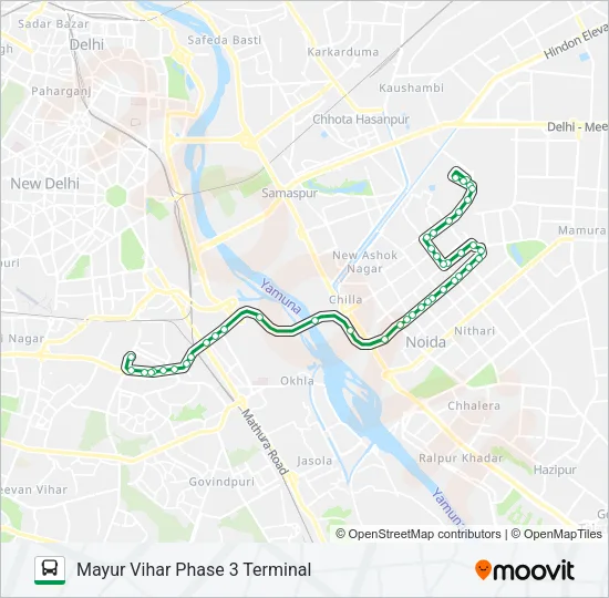 398 Bus Line Map