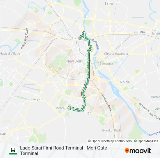 423 Bus Line Map
