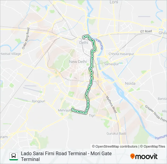 423 Bus Line Map