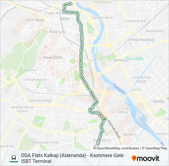 429 Bus Line Map