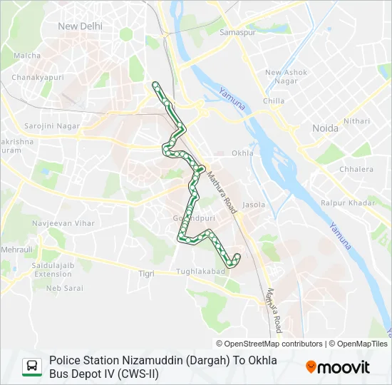 429 Bus Line Map