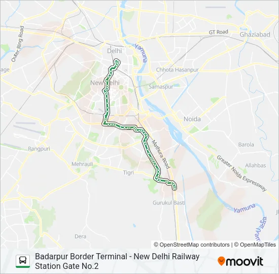 433 Bus Line Map