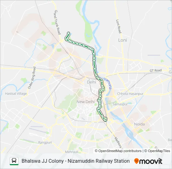 447 Bus Line Map