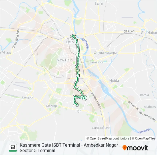 449 Bus Line Map