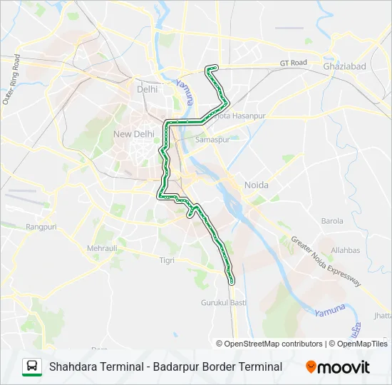 418A Bus Line Map
