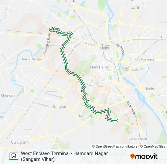 448A Bus Line Map