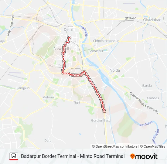 460 Bus Line Map