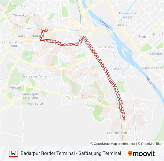 460 Bus Line Map