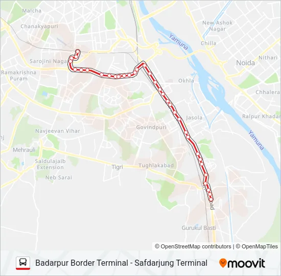 460 Bus Line Map