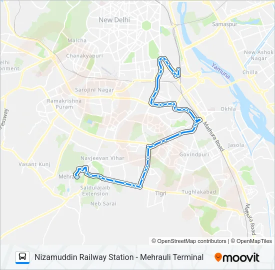 427 Bus Line Map