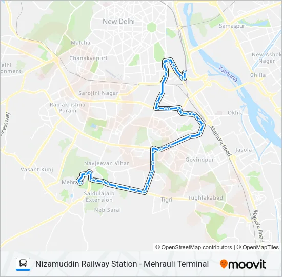 427 Bus Line Map