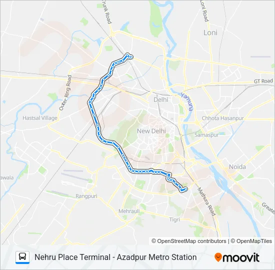 442 Bus Line Map