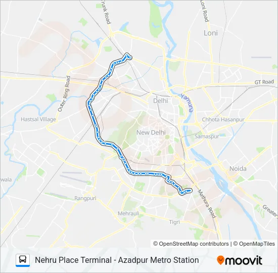 442 Bus Line Map