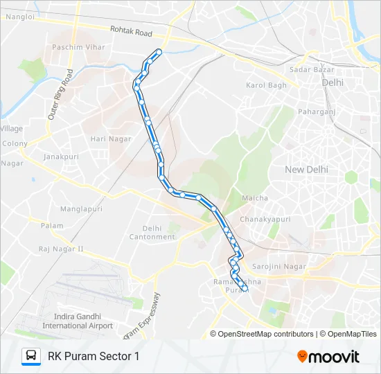 448 Bus Line Map